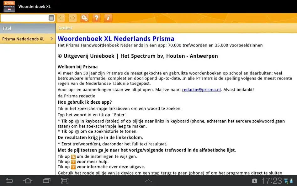Play Woordenboek XL Nederlands  and enjoy Woordenboek XL Nederlands with UptoPlay