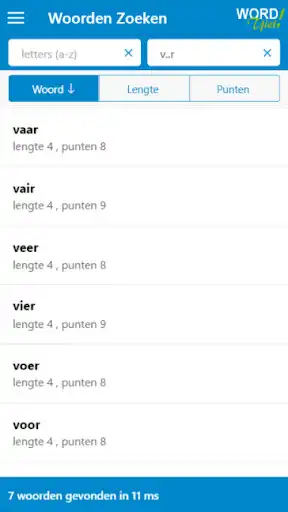 Play Woordzoeker WordTjiet!  and enjoy Woordzoeker WordTjiet! with UptoPlay