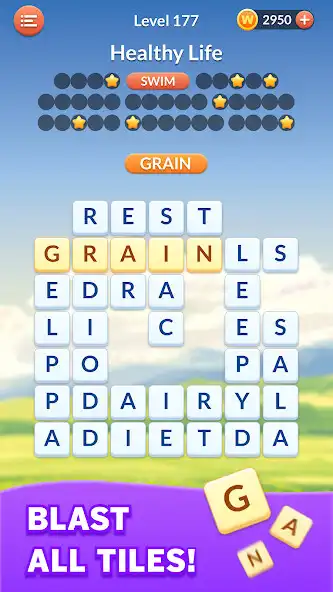 ഒരു ഓൺലൈൻ ഗെയിമായി Word Blast: Word Search ഗെയിമുകൾ കളിക്കുക Word Blast: Word Search ഗെയിമുകൾ UptoPlay ഉപയോഗിച്ച്