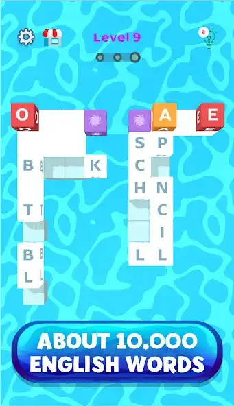 Play Word Blocks 3D Puzzle Game - Letter Roll Quiz as an online game Word Blocks 3D Puzzle Game - Letter Roll Quiz with UptoPlay
