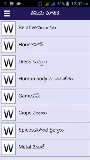 Play Word book English To Telugu  and enjoy Word book English To Telugu with UptoPlay