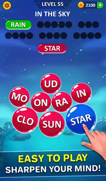 Play Word Bubble Puzzle - Word Game as an online game Word Bubble Puzzle - Word Game with UptoPlay