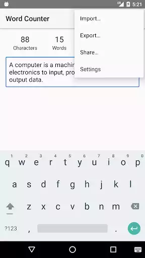 Play Word Counter