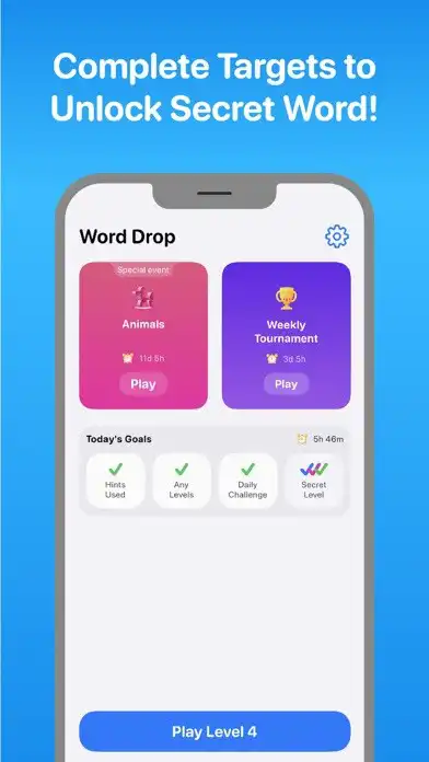 Play Word Drop - Viral Word Puzzle as an online game Word Drop - Viral Word Puzzle with UptoPlay