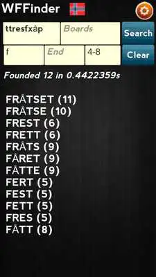 Play WordFeud Finder Norwegian New