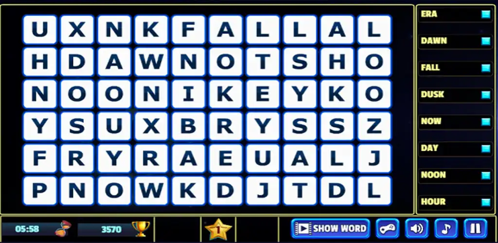 Play Word Finder Games: Word Search as an online game Word Finder Games: Word Search with UptoPlay