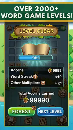 Play Word Forest: Word Games Puzzle as an online game Word Forest: Word Games Puzzle with UptoPlay