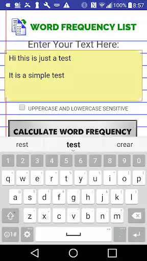 Play Word Frequency List as an online game Word Frequency List with UptoPlay