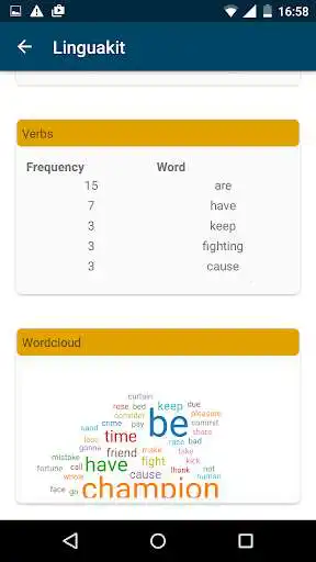 Play APK Word frequency LK  and enjoy Word frequency LK with UptoPlay com.cilenis.linguakit.word_frequency