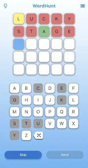 Play WordHunt - Guess the 5 letters as an online game online WordHunt - Guess the 5 letters with UptoPlay Play WordHunt - Guess the 5 letters as an online game WordHunt - Guess the 5 letters with UptoPlay