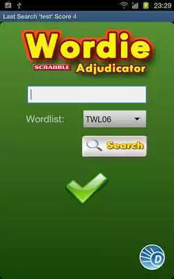 Play Wordie Scrabble Adjudicator
