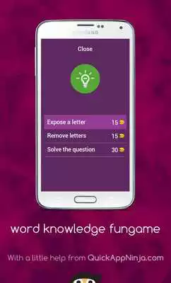 Play word knowledge fungame