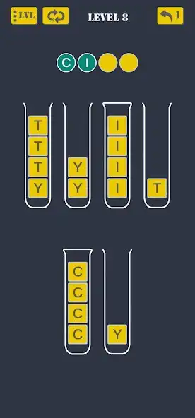 Play Word Letters Sort Puzzle as an online game Word Letters Sort Puzzle with UptoPlay