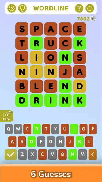 Play Wordline Puzzle - Unlimited as an online game Wordline Puzzle - Unlimited with UptoPlay