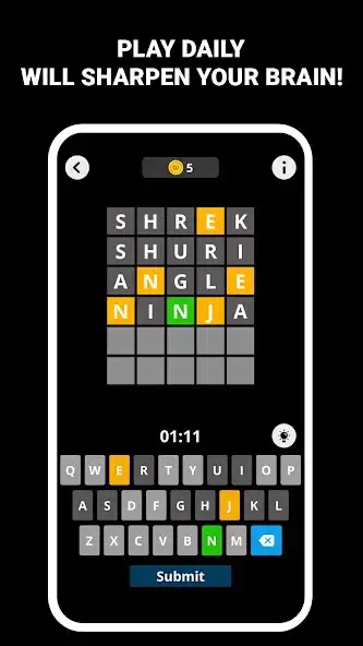 Play Wordly-Daily Word Challenge！ as an online game Wordly-Daily Word Challenge！ with UptoPlay