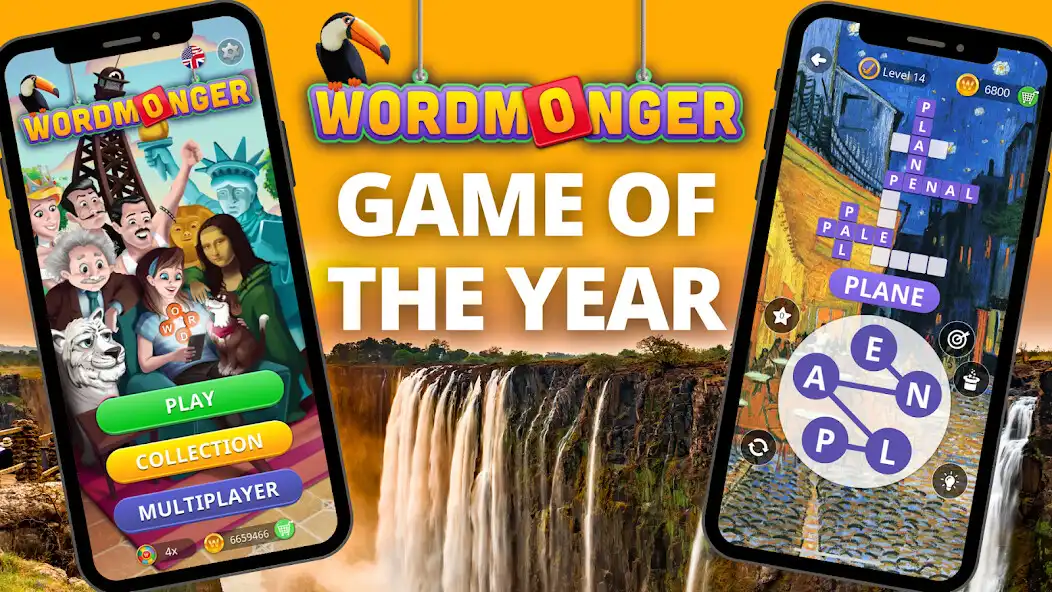 Play Wordmonger: Puzzles  Trivia  and enjoy Wordmonger: Puzzles  Trivia with UptoPlay