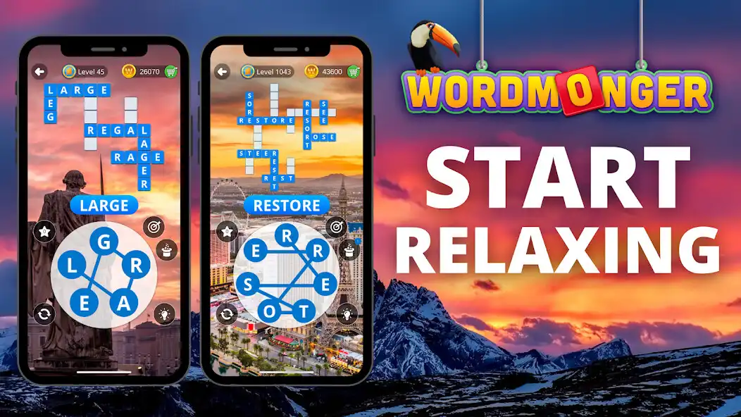 Play Wordmonger: Puzzles  Trivia as an online game Wordmonger: Puzzles  Trivia with UptoPlay