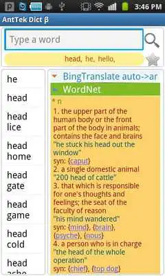 Play Wordnet (Dictionary)