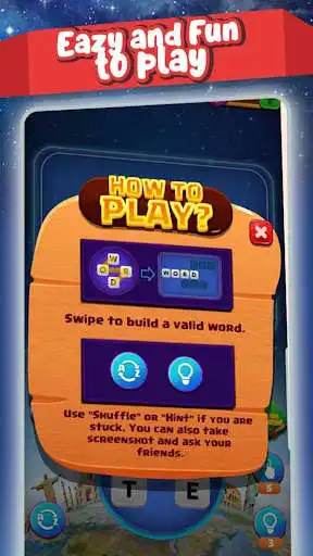 Play Word of World - Crossword Puzzle Game Free as an online game Word of World - Crossword Puzzle Game Free with UptoPlay