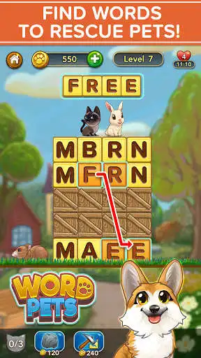 Play WORD PETS: Cute Pet Word Games  and enjoy WORD PETS: Cute Pet Word Games with UptoPlay