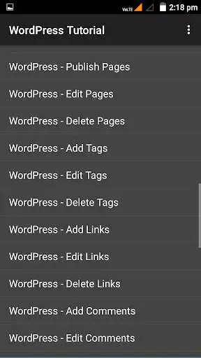 Play APK WordPress Tutorial  and enjoy WordPress Tutorial with UptoPlay com.rohitarya570.wordpress_tutorial