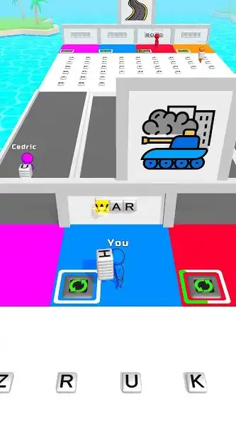 Play Word Race 3D as an online game Word Race 3D with UptoPlay