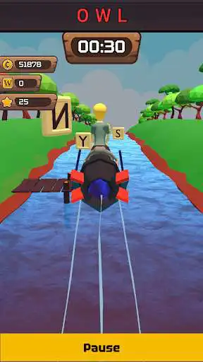 Play Word River Run as an online game Word River Run with UptoPlay