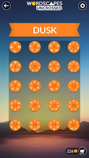 Play Wordscapes Uncrossed as an online game Wordscapes Uncrossed with UptoPlay