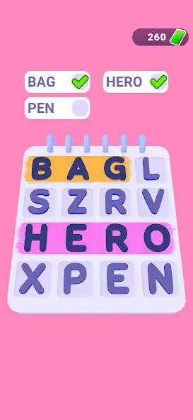 Play Word Search 3D as an online game Word Search 3D with UptoPlay