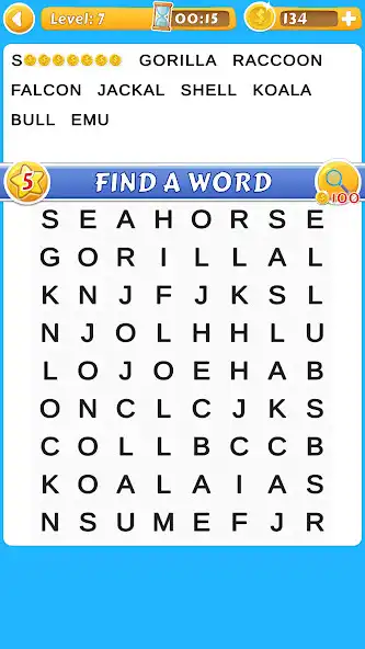 Play Word Search And Guess Puzzle as an online game Word Search And Guess Puzzle with UptoPlay