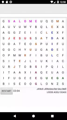 Play Word Search Bible as an online game Word Search Bible with UptoPlay