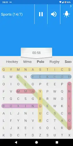 Play Word Search -free  puzzle game as an online game Word Search -free  puzzle game with UptoPlay