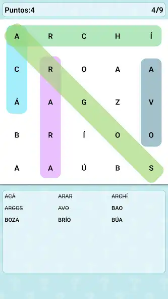 Play Word Search Games in Spanish
