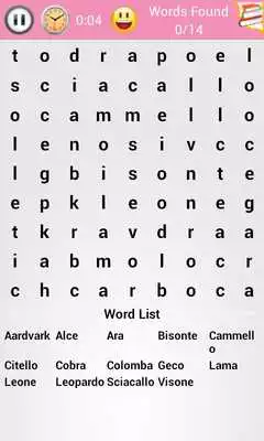 Play Word Search Italian