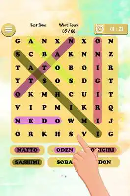 Play Word Search Japan Food Names