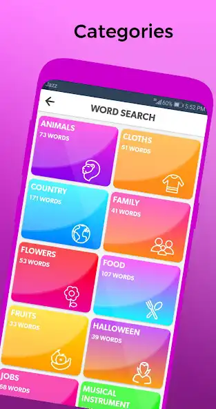 Play Word Search Pop 2020 as an online game Word Search Pop 2020 with UptoPlay