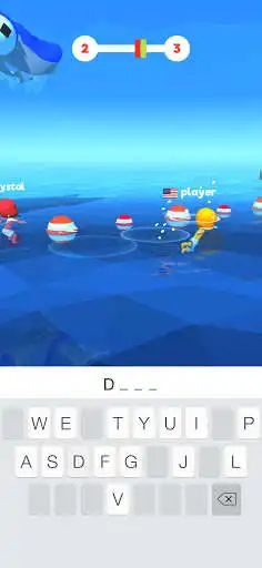 Play Word Shark 3D as an online game Word Shark 3D with UptoPlay