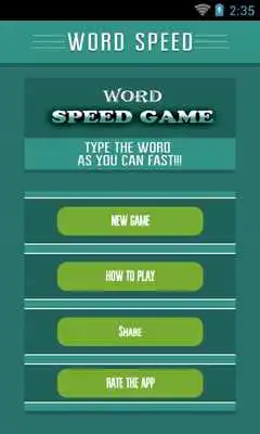 Play Word Speed Game