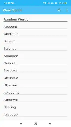Play Word Sprint (Dictionary)  and enjoy Word Sprint (Dictionary) with UptoPlay