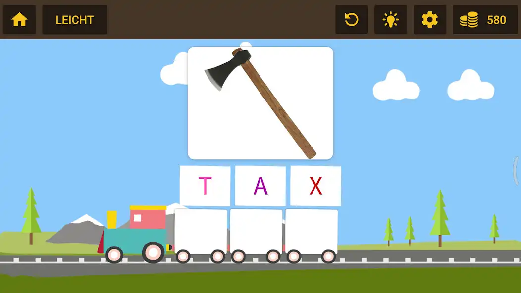 Play Words Train - Alphabets Learning for kids (German) as an online game Words Train - Alphabets Learning for kids (German) with UptoPlay