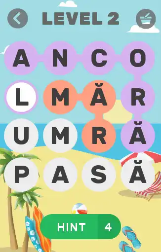 Play Word Surf - joc de cuvinte as an online game Word Surf - joc de cuvinte with UptoPlay