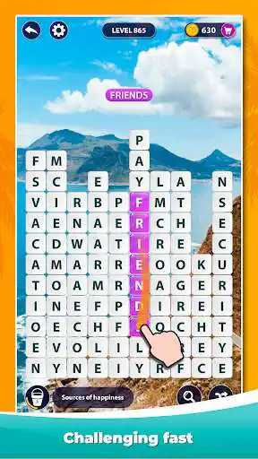Play Word Surf - Word Game as an online game Word Surf - Word Game with UptoPlay