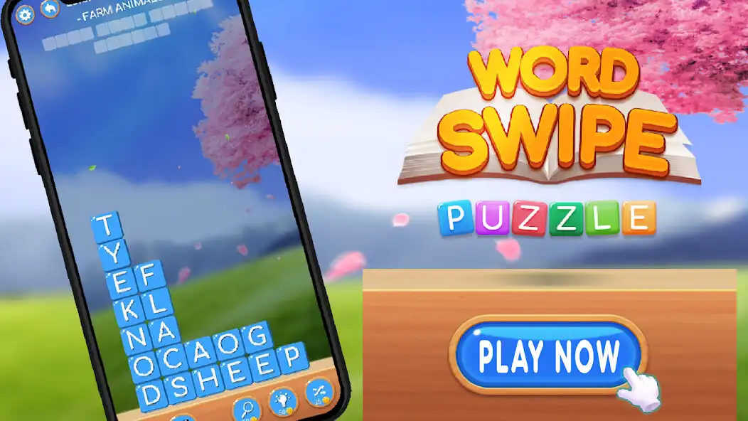 Play !Word Swipe - Word Search Game as an online game !Word Swipe - Word Search Game with UptoPlay