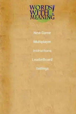 Play Words W/ Meaning-brain game