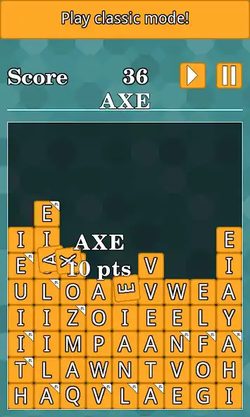 Play WordTris - Word spelling game as an online game WordTris - Word spelling game with UptoPlay