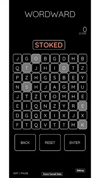 Play WORDWARD - A Game of Words as an online game WORDWARD - A Game of Words with UptoPlay