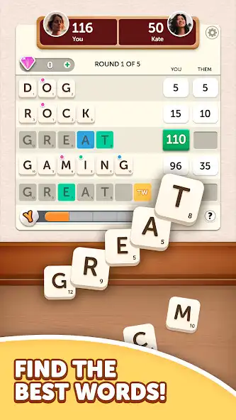 Play Word Yatzy - Fun Word Puzzler  and enjoy Word Yatzy - Fun Word Puzzler with UptoPlay