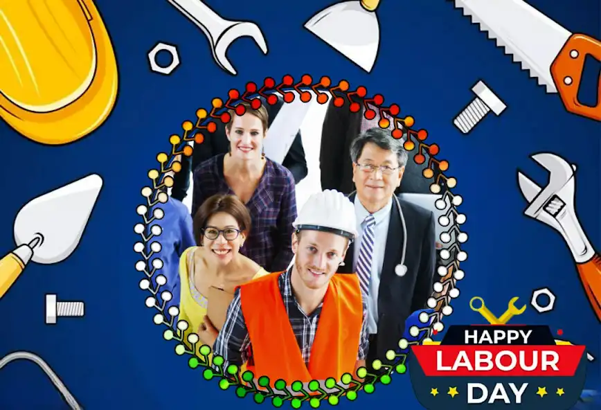 Play Workers Day Photo Frame as an online game Workers Day Photo Frame with UptoPlay