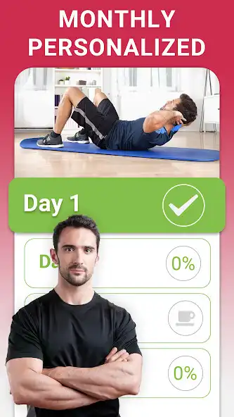 Play Workout for Men - Fitness app as an online game Workout for Men - Fitness app with UptoPlay