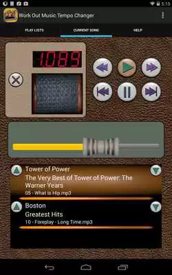 Play Workout Music Tempo Changer